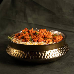 Zafrani Special Chicken 65 Dum Biryani