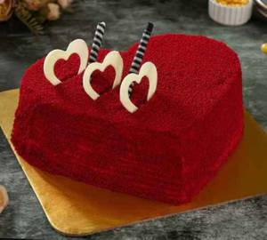 Red Velvet Heart Shape Cake