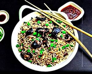 Special mushroom fried rice