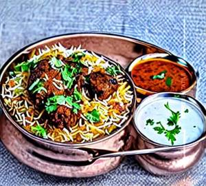 Mutton keema biryani