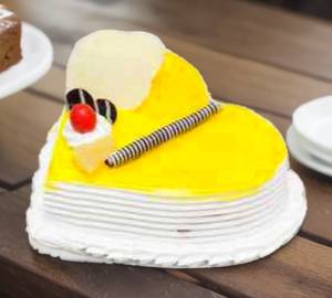 Pineapple Heart Shape Cake