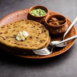 Mushroom onion paratha