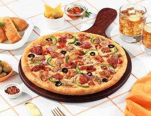 Chicken Full Smash CHEESE BURST PIZZA [BIG 10"]