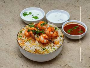 Prawns biryani
