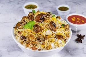 Mushroom Cashew Biryani