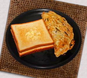 Butter toast omlette