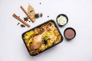 Lucknowi Chicken Dum Biryani - (serves 1)