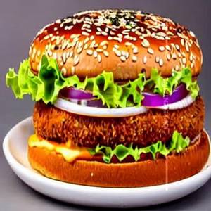 Veg cheese grilled burger                                                                                                                                              