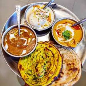 Besan Gatta + Butter Dal Fry + Boondi Raita