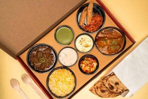 Fish Curry & Chicken Tikka Masala Thali