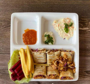 Chicken Shawarma With Fench Fries