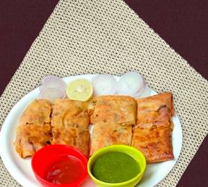 2 chicken mughlai paratha