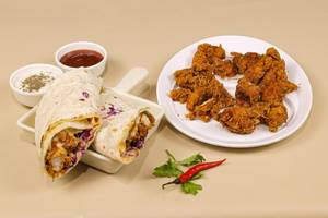 Chicken Popcorn [8 Pieces] with Chicken Roll