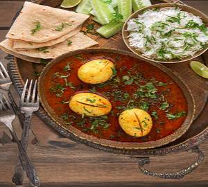 Egg Curry + 2 Rumali (Combo)