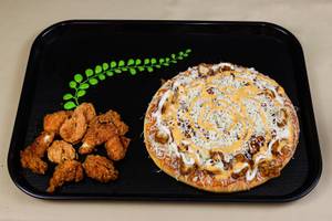 Chicken Pizza [8 inches] with Chicken Popcorn [8 Pieces]