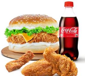 TFC Chicken Pro Burger & Popcorn Meal