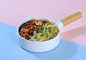 Kung Pao Chicken With Burnt Garlic Noodle Bowl