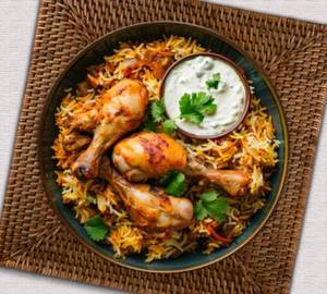 HYd. Chicken Biryani  + Raita (Combo)