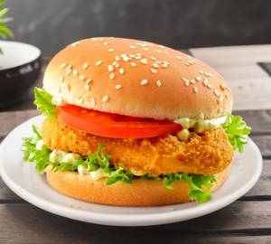 Chicken patty burger