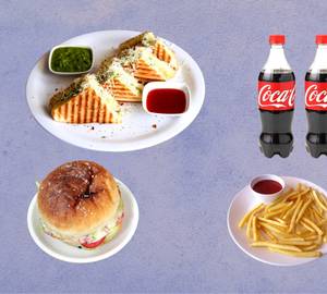 Burger With Grill Sandwich Combo [Serve - 2]