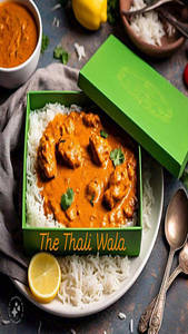 Butter Chicken Rice Thali