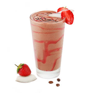 Tender Coconut & Strawberry Creamy Cold Coffee