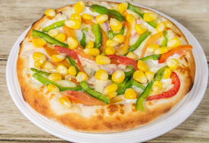 Corn Veggie Delight Pizza