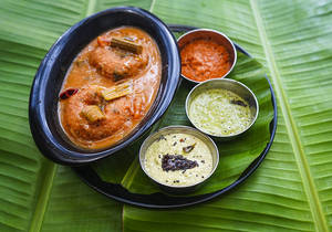 Ghee Sambar Vada Dip