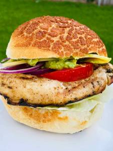 Chicken patty burger
