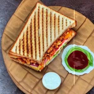 Western club paneer cheese sandwich