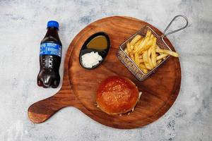 Combo Veg Classic Burger (1) + Fries (Half) + Cold Drink (1)