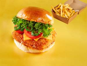 Swiss Cottage Cheese Burger+the Og Fries