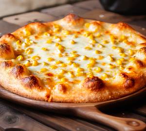 Cheese corn pizza