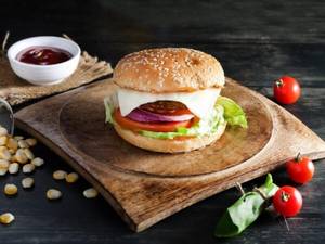 Veggie Cheese Spicy Burger