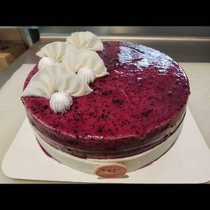 FRESH CREAM BLUEBERRY CAKE 1 KG