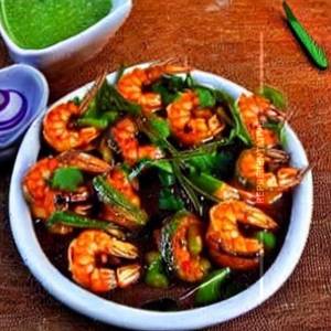 Prawns In Hot Garlic Sauce