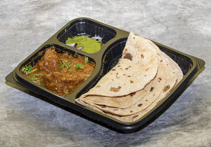 3 Roti With Mutton Masala