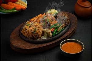 Tandoori Soya Chaap Sizzler