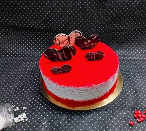 Red velvet vanila cake