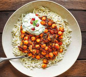 Chole with rice 