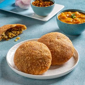 Jodhpuri Onion Kachori with Aloo Subji