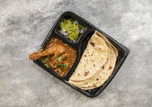 3 Roti With Chicken Masala