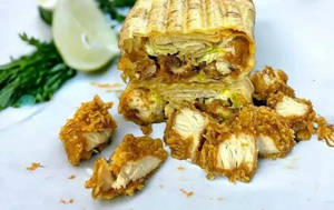 Crispy Fried Chicken Shawarma