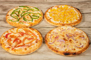 4 Pizza Combo Single Topping (7 Inches)