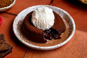 Choco lava with ice cream