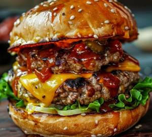 Bbq chicken burger