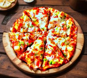 Tandoori paneer pizza
