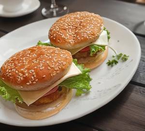 Paneer Cheese Aloo Tikki Burger