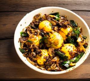 Boiled egg pepper podimas
