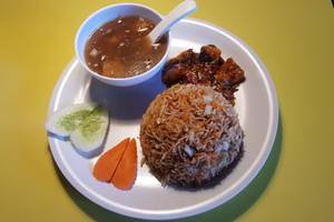 Veg Moonlight Rice With Gravy